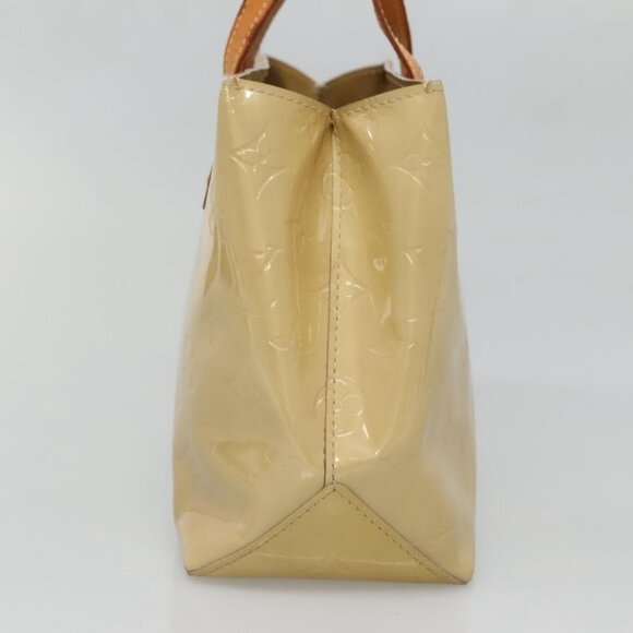LOUIS VUITTON Monogram Vernis Reade PM Hand Bag Beige M91334 LV Auth 132527 - Picture 5 of 16
